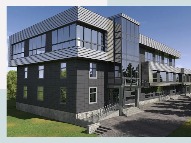 Административные здания в Луге