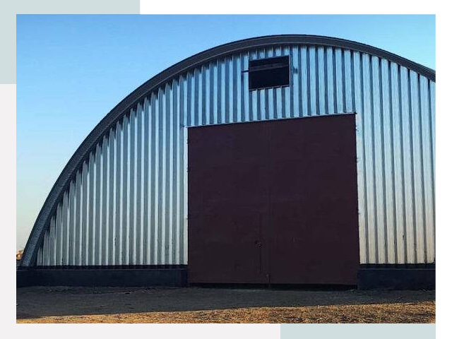 Бескаркасные ангары в Луге