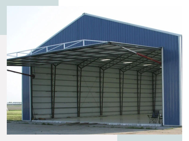 Прямо стенные ангары в Луге