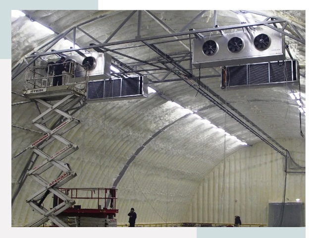 Оснащение ангаров в Луге