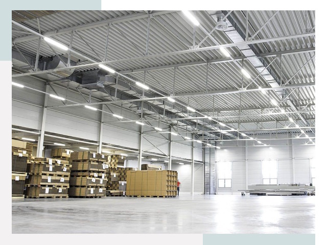 Освещение ангаров в Луге