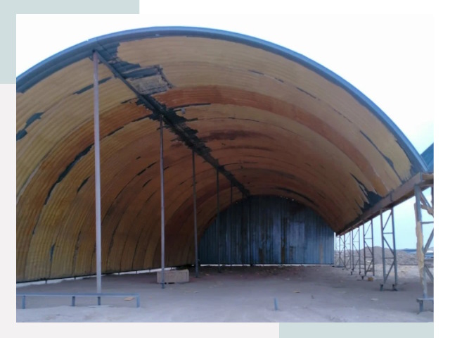 Реконструкция ангаров в Луге