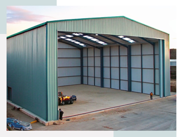 Строительство ангаров в Луге